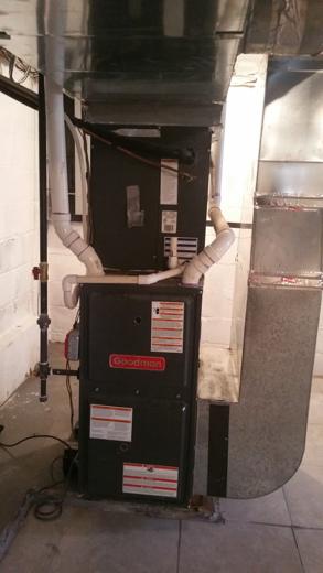 Furnace & air handler install by MJM