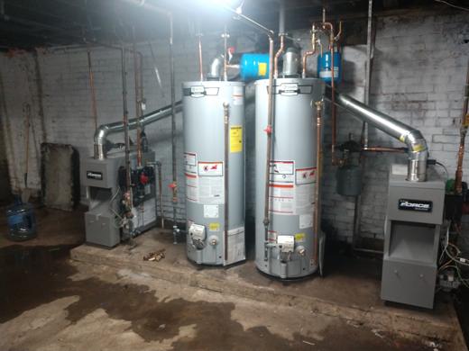 Boiler & water heater install by MJM