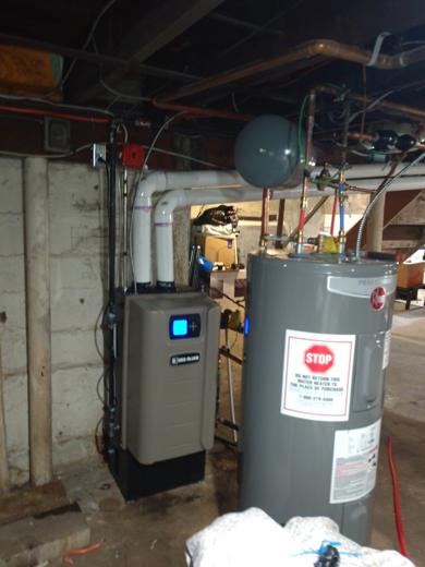 Boiler & water heater install by MJM