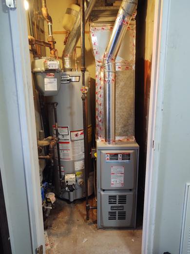 Furnace & air handler install by MJM