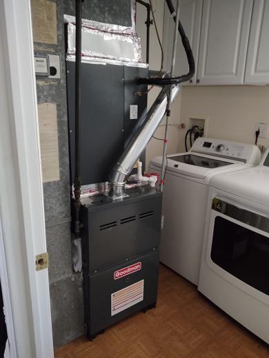 Furnace & air handler install by MJM
