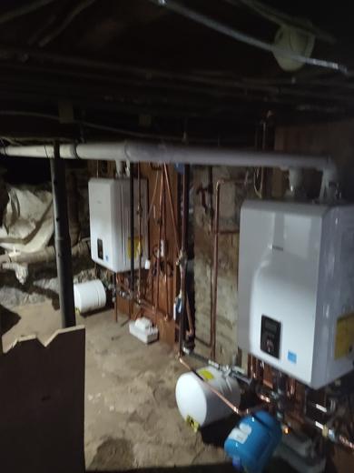Boiler & water heater install by MJM