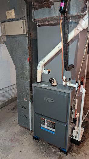 Furnace & air handler install by MJM
