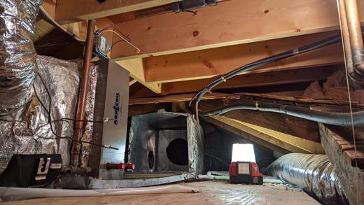 Attic & ductwork install by MJM