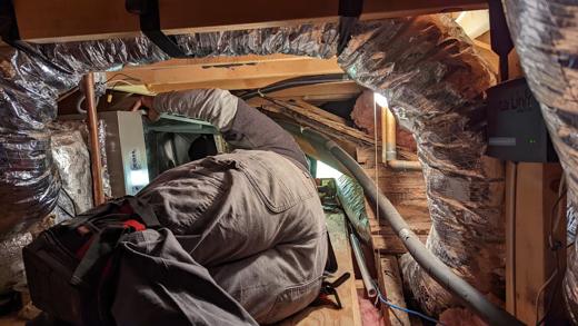 Attic & ductwork install by MJM
