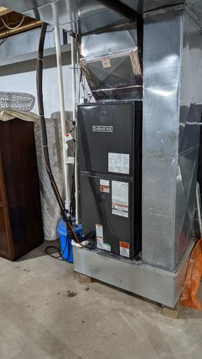 Furnace & air handler install by MJM