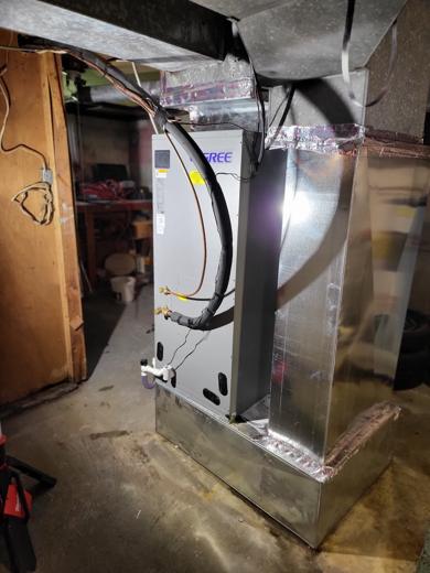 Furnace & air handler install by MJM
