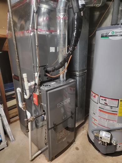 Furnace & air handler install by MJM