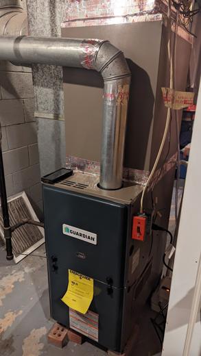 Furnace & air handler install by MJM
