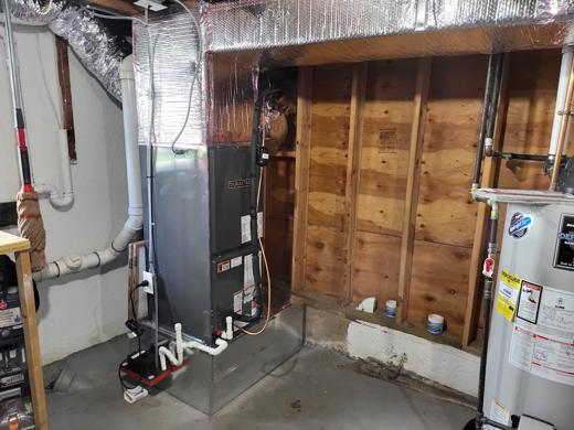 Furnace & air handler install by MJM