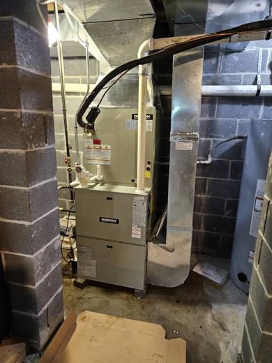 Furnace & air handler install by MJM