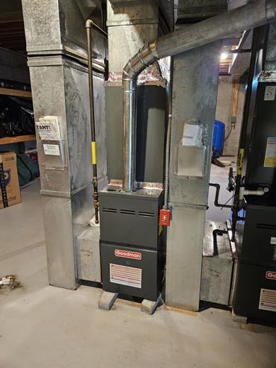 Furnace & air handler install by MJM