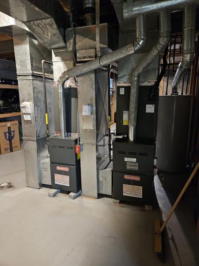 Furnace & air handler install by MJM
