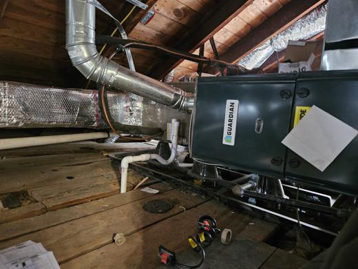 Attic & ductwork install by MJM