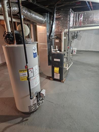 Furnace & air handler install by MJM
