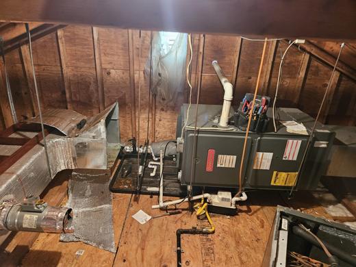 Attic & ductwork install by MJM