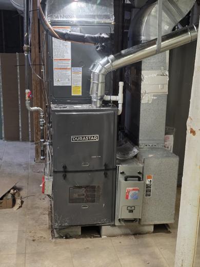 Furnace & air handler install by MJM