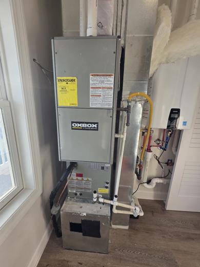 Furnace & air handler install by MJM