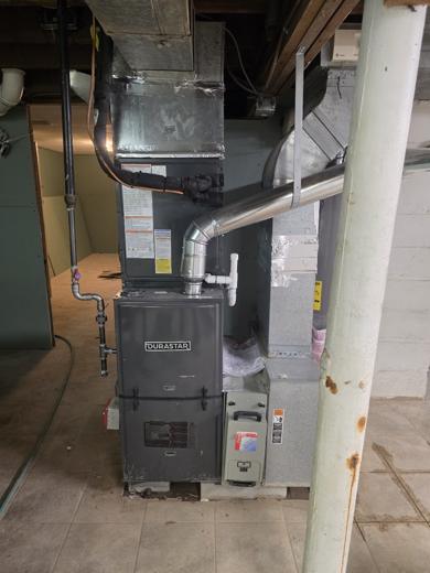 Furnace & air handler install by MJM