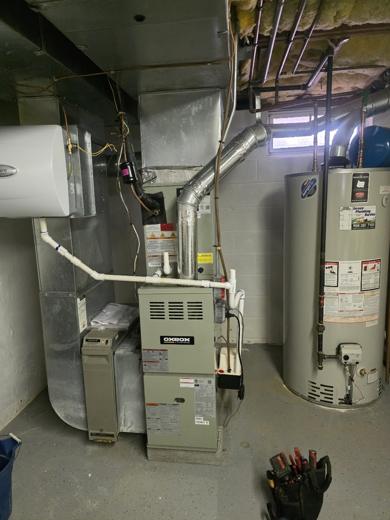 Furnace & air handler install by MJM