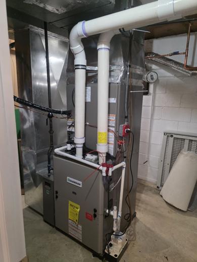 Furnace & air handler install by MJM