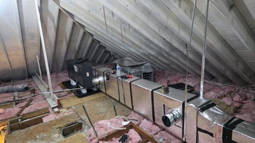 Attic & ductwork install by MJM
