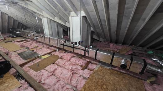 Attic & ductwork install by MJM