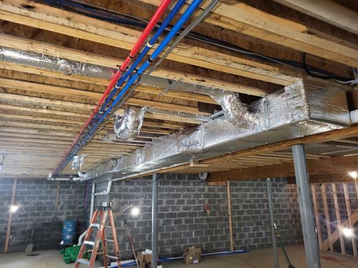 Attic & ductwork install by MJM